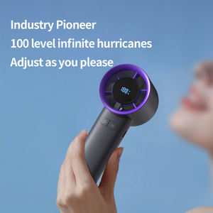 OEM 2000mAh Hoge Snelheid Type-C Oplaadbare Jet Turbo Air Cooler Staande Handheld Draagbare Mini Ventilator voor Kamperen Sport Kantoor - Product Image 3