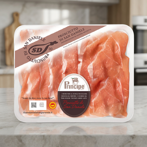 ซัพพลายเออร์ชาวอิตาลี แฮมหมูแห้งหั่นชิ้น 100 กรัม ปราศจาก GMO ยี่ห้อ Principe ปราศจากกลูเตน อายุการเก็บรักษา 60 วัน - Product Image 2