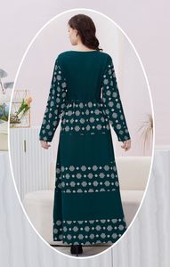 Abaya <span class=keywords><strong>Maxi</strong></span> de Rayón Personalizada para Mujer Árabe de Dubái, Oriente Medio, Ropa Casual para el Hogar, Vestido Musulmán de Verano, de Fábrica en Guangdong - Product Image 3