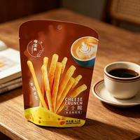 Sachet d'emballage alimentaire personnalisé irrégulier, mat, en aluminium, autoportant, thermoscellable, imprimé en héliogravure pour frites
