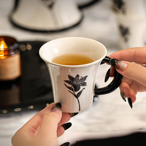 ชุดกาแฟและชาสไตล์ฝรั่งเศสแบบคลาสสิก ชุดถ้วยชาเซรามิกและกาน้ำชา ชุดของขวัญชา - Product Image 3