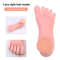 Modelo de Mano de Silicona Flexible para Práctica de Uñas Postizas Transfronterizo para Principiantes, Modelo de Mano de Gel para Exhibición en Salón - Venta al por Mayor