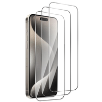 Le plus récent 2024 2.5D clair anti-rayures verre de protection d'écran Transparent pour iPhone 16 Pro Max verre trempé Flim pour iPhone 16