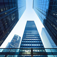 Façade en verre à support de point en aluminium de haute qualité pour système de mur extérieur de bâtiment