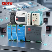 DR-30-24 Alimentation à découpage industrielle sur rail DIN, sortie unique CC 12V/24V/48V 1.5A, série pour systèmes de contrôle