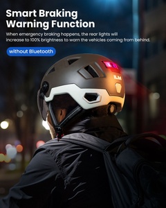 Casque de vélo intelligent pour adulte ILM à face ouverte avec contrôle automatique de la lumière LED d'avertissement, coque en PC, modèle <span class=keywords><strong>E3</strong></span>-12LS - Product Image 3