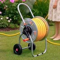 Tuyau d'arrosage de jardin en PVC jaune renforcé, résistant aux plis, idéal pour l'arrosage, le jardinage et les tâches de nettoyage