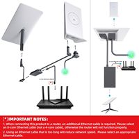 Adattatore Ethernet Starlink Gen 2 Rettangolare per Connessione Internet Satellitare Esterna 1000Mbps Veloce e Stabile