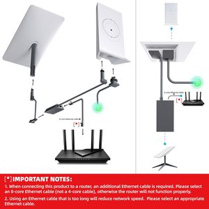 Adaptateur Ethernet Starlink Gen 2 Rectangulaire pour <span class=keywords><strong>Internet</strong></span> Satellite, Réseau Externe 1000 Mbps, Connexion Rapide et Stable - Product Image 2