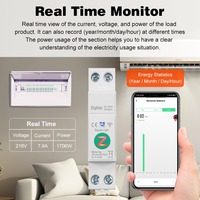 Interruptor Inteligente OEM Tuya Zigbee para Riel DIN, Relé MCB con Temporizador, Medidor de Energía, Protección de Voltaje, Control por Aplicación