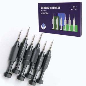 Kit de 6 forets magnétiques de précision avec <span class=keywords><strong>mandrin</strong></span> SDS et tige de 3 mm, finition aluminium – Outil de tournevis de précision <span class=keywords><strong>pour</strong></span> Apple/Android - Product Image 1