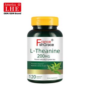 L-Teanina de Alta Calidad 200 mg, Suplemento Dietético, 120 Cápsulas, Apoya la Salud del Sistema Nervioso, Extractos de Plantas de L-Teanina - Product Image 1