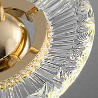 Lampe Lustre LED Acrylique Moderne de Luxe en Or Créative Soucoupe Volante Déco Suspension Maison Hôtel Restaurant Villa Application