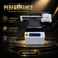 Printer UV Flatbed Ripple Color A2 RC-4050 dengan Head XP600, Ukuran 40x60cm, Printer Tabung Multiwarna Otomatis