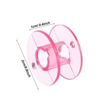 Bobines de machine à coudre en plastique, bobines colorées pour travaux d'aiguille à domicile, accessoires en plastique