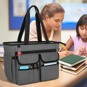 Sac fourre-tout pour femme, sac à main pour ordinateur portable, sac d'école pour professeur, sac fourre-tout pour professeur avec base renforcée, fabriqué en usine BSCI - Product Image 6