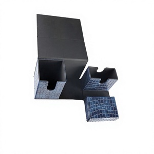 Boîte de rangement pour cartes en cuir PU de qualité supérieure avec compartiment pour dés, pour jeux de cartes à collectionner, organisateur de collection de jeux de stratégie, portable - Product Image 2