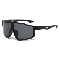 Lunettes de soleil de sport pour enfants, lunettes de soleil de vélo d'extérieur, lentilles réfléchissantes jaunes surdimensionnées, coupe-vent, pour adolescents