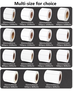 Rotolo di Etichette Bianche Lucide per Stampanti a Getto d'Inchiostro, Etichette BOPP, Carta Sintetica Adesiva, Etichette per Codici a Barre a Trasferimento Termico - Product Image 6