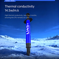 Pâte thermique silicone 14,5W/mk en seringue à aiguille 2g/4g pour refroidissement haute température de puces CPU PC