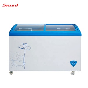 Congélateur coffre commercial avec porte vitrée pour la présentation des produits, modèle Ice Sfmc-437s(n) - Product Image 2