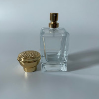 Bouteille de parfum de luxe moderne 50ml sous-paquet de voyage personnalisé bouteille en verre avec bouchon