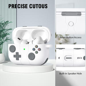 Nueva cubierta de silicona para auriculares de consola de diseño de reproductor de juegos clásico de moda para Airpod Pro 2 <span class=keywords><strong>3</strong></span> con agujero para llavero - Product Image 3