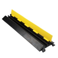 ShengWang SW-2XC04, 2 canaux, capacité de 11 000 lb par essieu, ralentisseur de vitesse en caoutchouc thermoplastique mobile, PVC, vitesse de 10 à 15 mph, hauteur de 50 mm