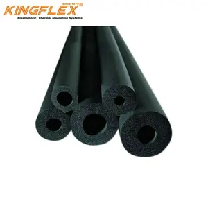 flexible PVC/NBR nitrile steam pipe insualtion rubber foam pipe air condition duct rubber pipe