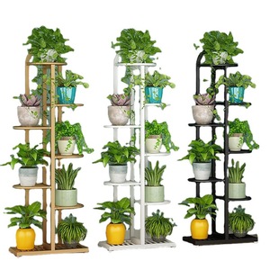 Support à fleurs fantaisie multi-niveaux, gain de place, décoration intérieure, étagère à pots de fleurs en métal pour la maison et le <span class=keywords><strong>jardin</strong></span>, taille du carton CM - Product Image 1
