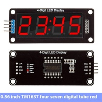 Stock Pantalla digital de 0,56 pulgadas Módulo de reloj de tubo de 7 segmentos de 4 bits Producto de circuitos integrados de interfaz TM1637 IIC
