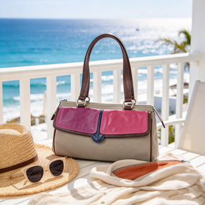 Color Block <b>Women</b> Shoulder <b>Bag</b> Retro Contrast Color Design Large Capacity Daily Handbag <b>For</b> <b>Office</b> Travel Use - Product Image 3