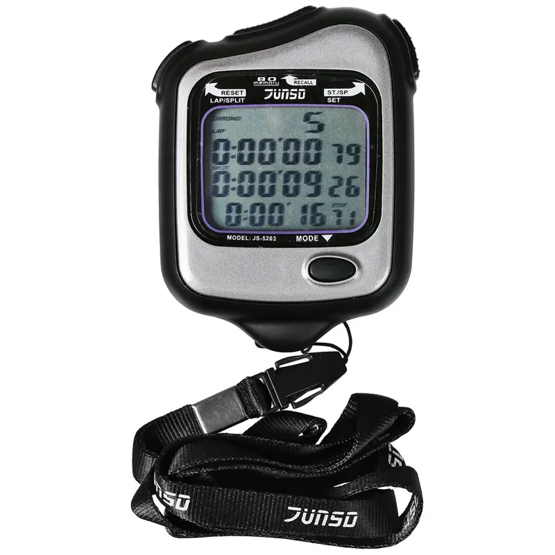 Junstar 3 row electronic stopwatch professional fitness timer game dedicated student referee stopwatch