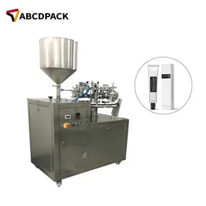 Single Phase AC220V Cosmetic Aluminum Tube Filling And Sealing Machine Semi Automatic Paint Small Aluminum Metal Tube Sealer