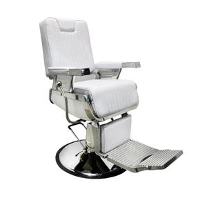 Chaise de coiffure vintage en métal, chaise de salon spéciale pour la coupe de cheveux, pouvant être relevée, pour le rasage des hommes, tête huilée, pour les salons de coiffure - Product Image 6