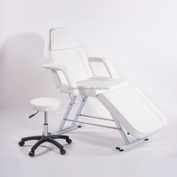 Multifunktionaler Klappbarer 3-Fach Massagetisch & Stuhl Stahlrahmen Hochdichter Schwamm Modernes Design Gesichtsformung Schönheitssalon