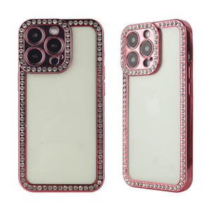 Somosten — coque <span class=keywords><strong>de</strong></span> <span class=keywords><strong>protection</strong></span> pour téléphone portable, étui en TPU, belle <span class=keywords><strong>glace</strong></span> et diamant galvanisé, pour <span class=keywords><strong>iPhone</strong></span> <span class=keywords><strong>11</strong></span>/12 13 promax - Product Image 5