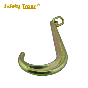 8'' and 15'' Tow <strong>J</strong> <strong>Hook</strong> Yellow Chrome with Ring - Product Image 3