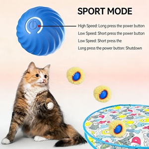 Mainan Jaring Berburu Interaktif Otomatis Bola Gravitasi Bestseller untuk Kucing Anjing Tikus, Permainan Penangkap Cepat Berputar, Warna Dapat Disesuaikan - Product Image 2