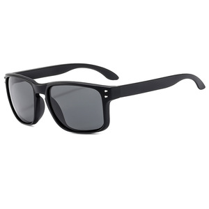 Lunettes de soleil polarisées pour le sport, monture noire, verres miroir orange, protection UV400, pour le cyclisme, la conduite, la pêche, l'utilisation en extérieur - Product Image 4