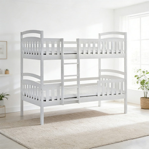<span class=keywords><strong>Lit</strong></span> <span class=keywords><strong>superposé</strong></span> en bois blanc moderne et abordable pour adolescents, double sur grand <span class=keywords><strong>lit</strong></span>, pour chambre à coucher - Product Image 1
