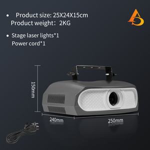 Luz Láser de Animación RGB 3D AICPOSE para Decoración de Escenarios de Bodas y Discotecas, Luz Láser de 2W - Product Image 6