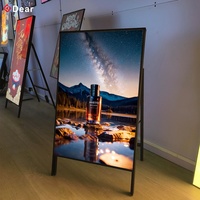 Produits chauds Boîte à lumière LED verticale pour mobile Affichage Panneau d'affichage étanche à la pluie Boîte à lumière LED mince et étanche sans support