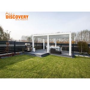 Pergola bioclimatique moderne en aluminium avec LED |   Système extérieur pour <span class=keywords><strong>terrasse</strong></span>, patio et jardin - Product Image 1