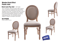 Chaise Ghost en résine PP empilable pour événements, mariages, locations, banquets et repas