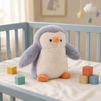 Peluche interactive Guobaobaby Pingouin IA 25 cm en coton PP doux, compagnon parlant pour les 2-13 ans, cadeau de fête
