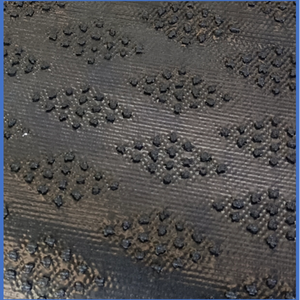 Tapis d'entrée industriel moderne à motif abstrait, en nylon écologique, avec envers en caoutchouc nitrile (plus de 300 lavages) - Product Image 5