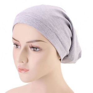 Paquete de 5 Gorros de Dormir de Punto Fino de Algodón Elástico Suave con Forro de Seda, Gorro Tipo Beanie para Mujeres con Cabello Natural - Product Image 1