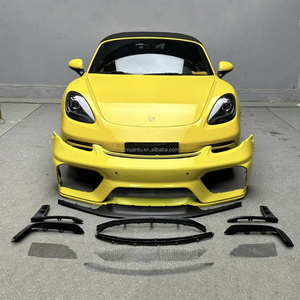 Pare-chocs avant style <span class=keywords><strong>718</strong></span> <span class=keywords><strong>GT</strong></span> <span class=keywords><strong>4</strong></span> pour <span class=keywords><strong>Porsche</strong></span> 982 Boxster Cayman, kit carrosserie amélioré, pare-chocs avant <span class=keywords><strong>GT</strong></span>-<span class=keywords><strong>4</strong></span>, plastique PP apprêté - Product Image 5