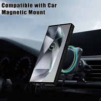 Coque S24 Ultra avec protecteur d'écran intégré, couverture de téléphone de charge magnétique intégrale 360 pour Samsung Galaxy S22 S23 S24 Ultra